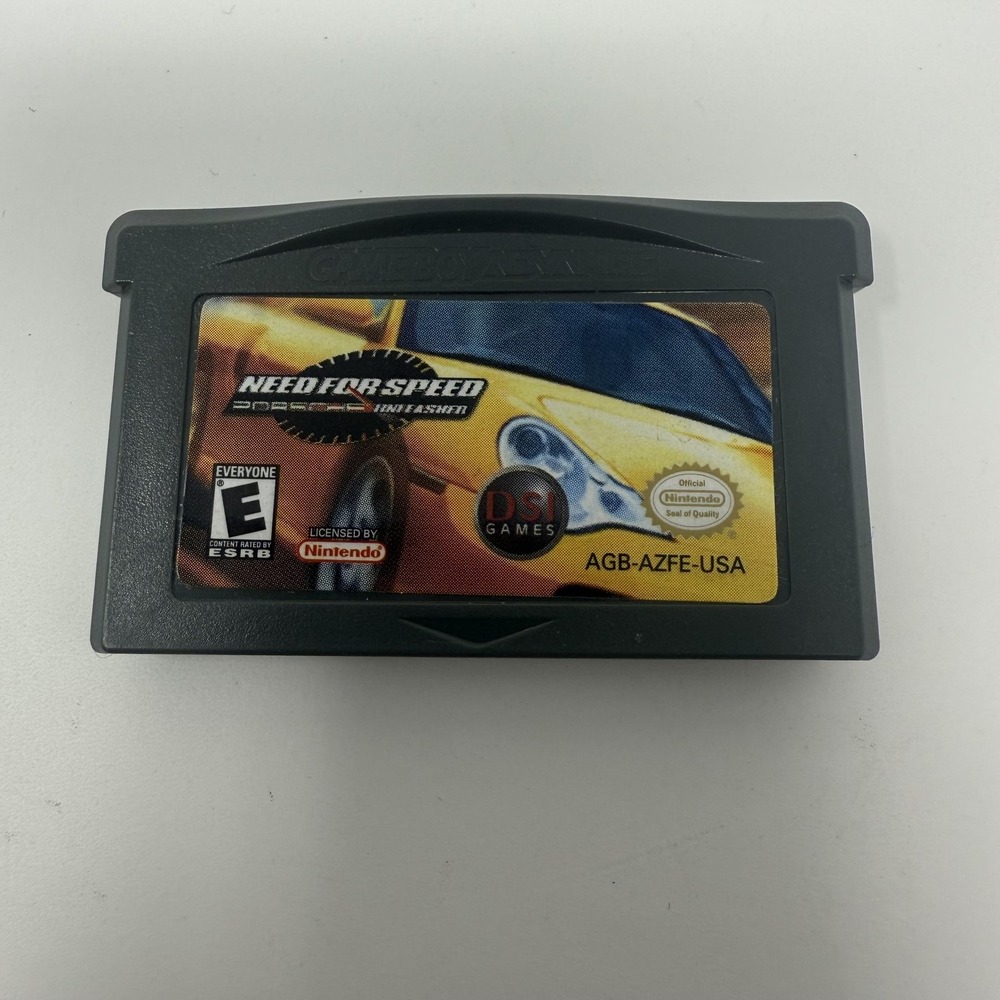 Need For Speed‎ Porsche Unleashed Nintendo Game Boy Advance GBA Video Game Cart